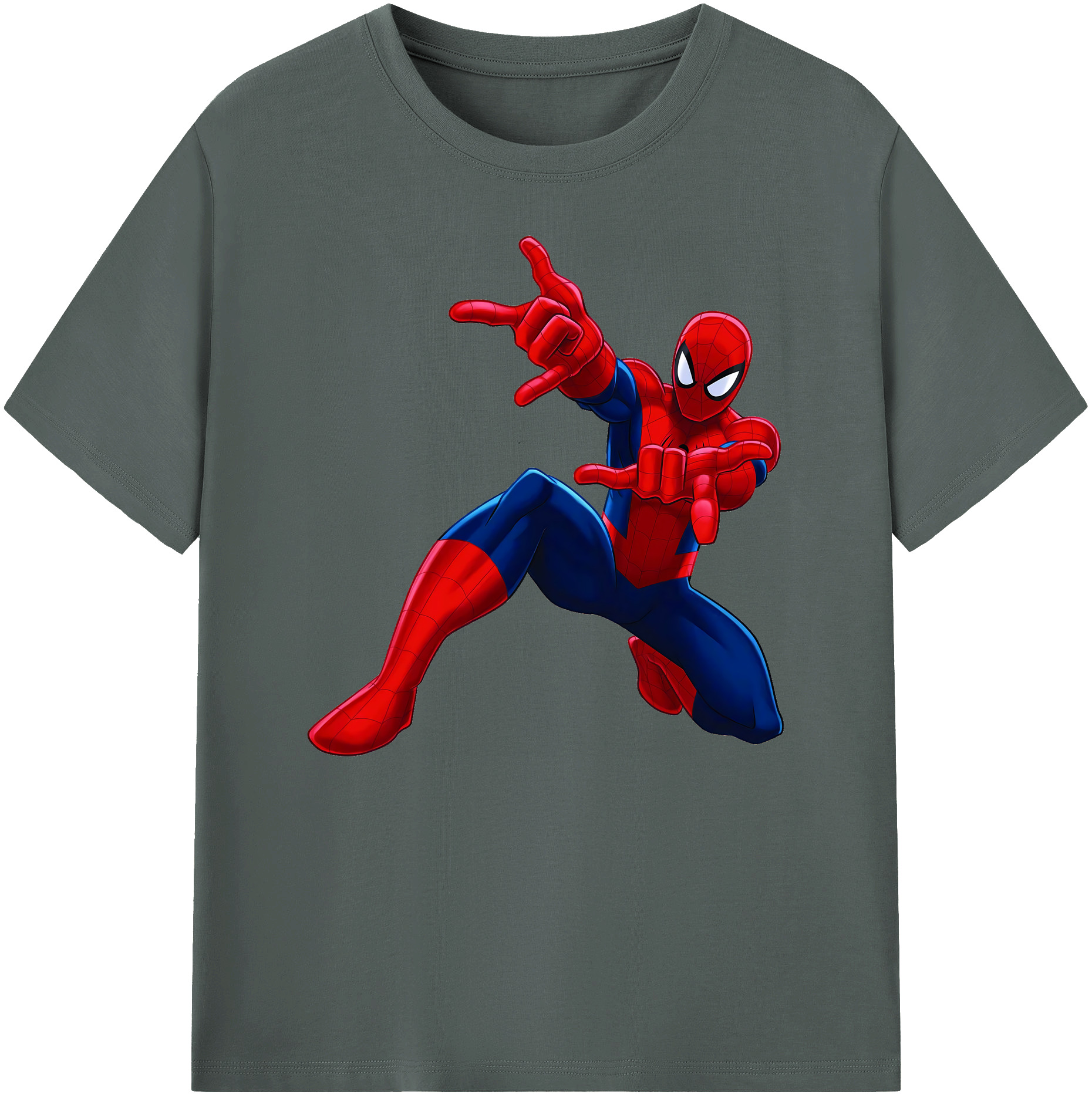 （画像用） Spider Man スパイダーマン 綿100％ メンズ半袖Tシャツ｜肌触りやわらか＆通気性